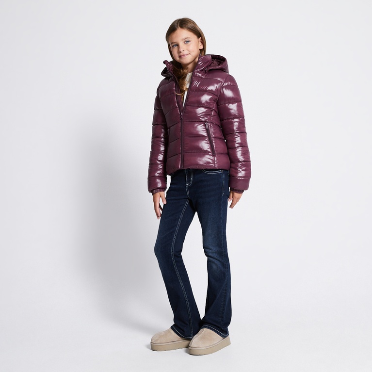 Short puffer jacket "Nikki star" Light Burgundy